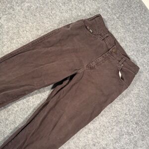 Vintage Lee Original Jeans Womens 12M Brown High Rise Tapered Leg Denim 3051824